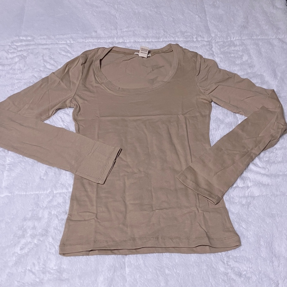 Bozzolo Women's Tan Long Sleeve Top